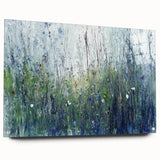 Serene Meadow Mist – Abstract Floral Canvas & Framed Art
