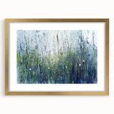 Serene Meadow Mist – Abstract Floral Canvas & Framed Art