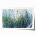Serene Meadow Mist – Abstract Floral Canvas & Framed Art