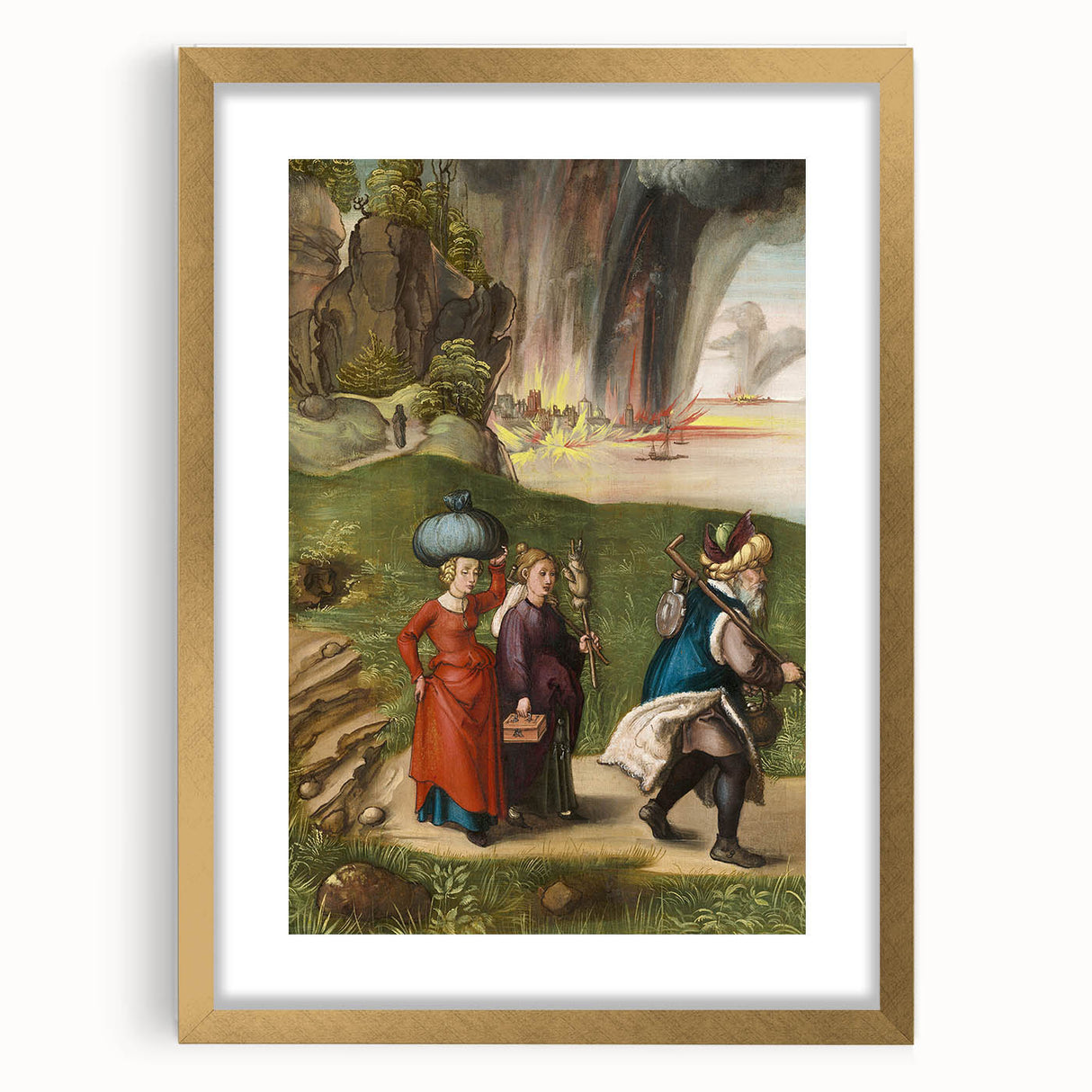 Modern Wall Art - Historical Scene with Vibrant Detail and Depth
