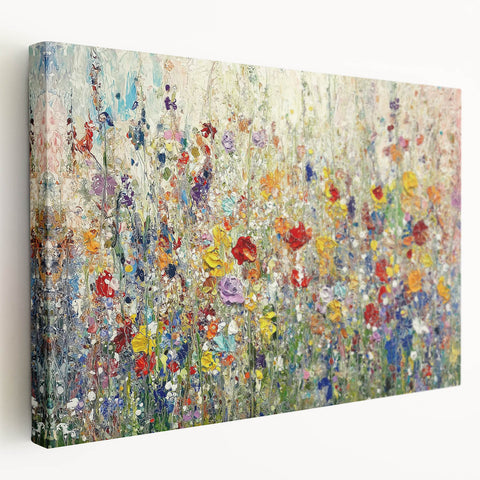 Vibrant Wildflower Meadow – Modern Canvas & Framed Wall Art