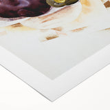 Modern Wall Art - Abstract Still Life with Eggplant and Green Pepper