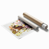 Modern Wall Art - Abstract Still Life with Eggplant and Green Pepper