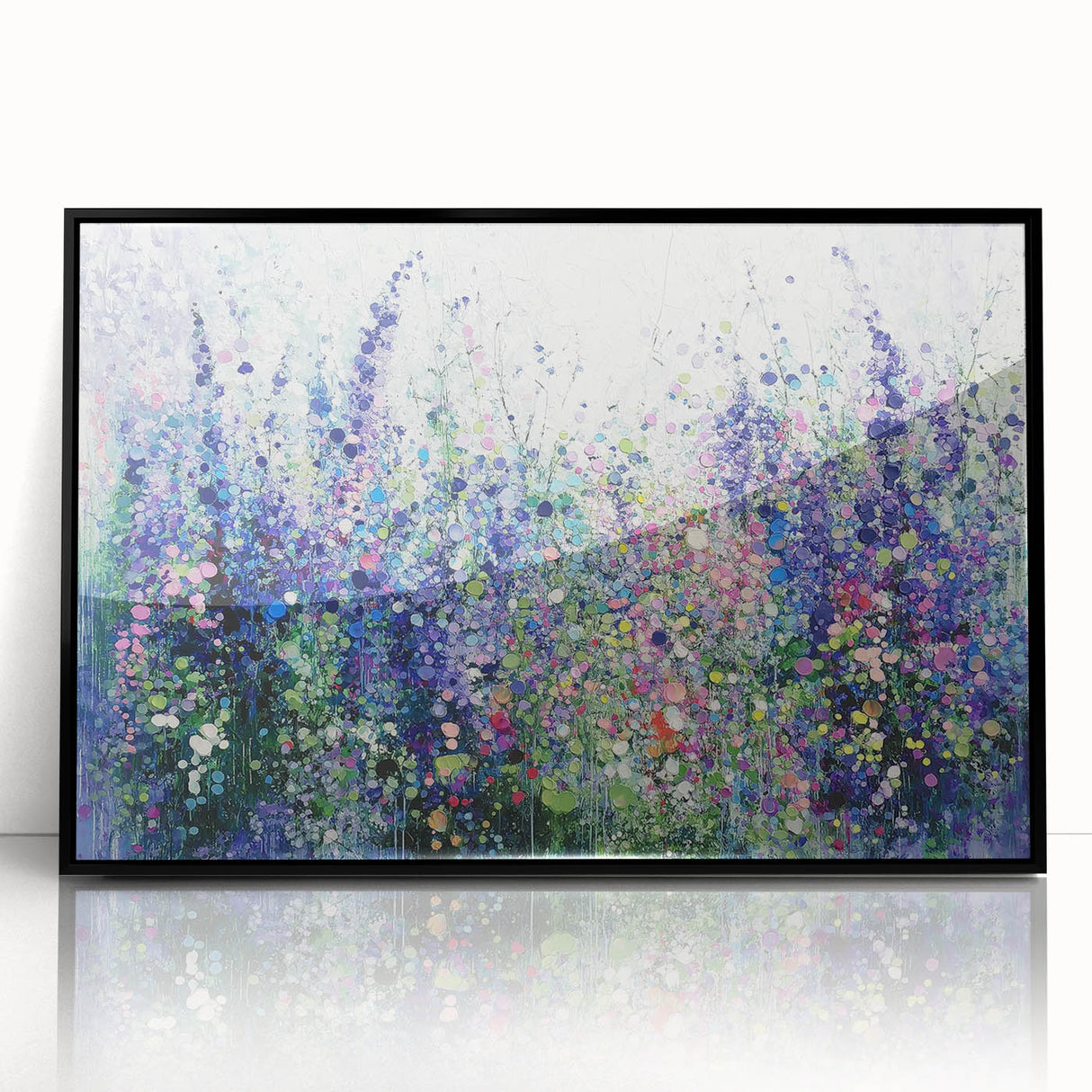 Lavender Dreamscape – Abstract Floral Canvas & Framed Art