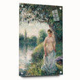 Impressionist Landscape Art - Pissarro's "The Bather" Print