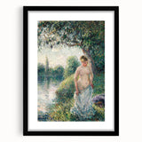 Impressionist Landscape Art - Pissarro's "The Bather" Print