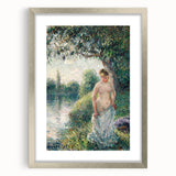 Impressionist Landscape Art - Pissarro's "The Bather" Print