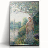 Impressionist Landscape Art - Pissarro's "The Bather" Print