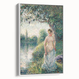 Impressionist Landscape Art - Pissarro's "The Bather" Print
