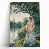 Impressionist Landscape Art - Pissarro's "The Bather" Print