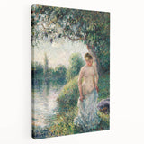 Impressionist Landscape Art - Pissarro's "The Bather" Print
