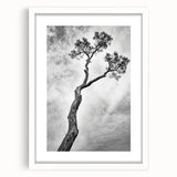 Minimalist Tree Silhouette – Modern Black & White Wall Art