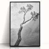Minimalist Tree Silhouette – Modern Black & White Wall Art