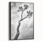 Minimalist Tree Silhouette – Modern Black & White Wall Art