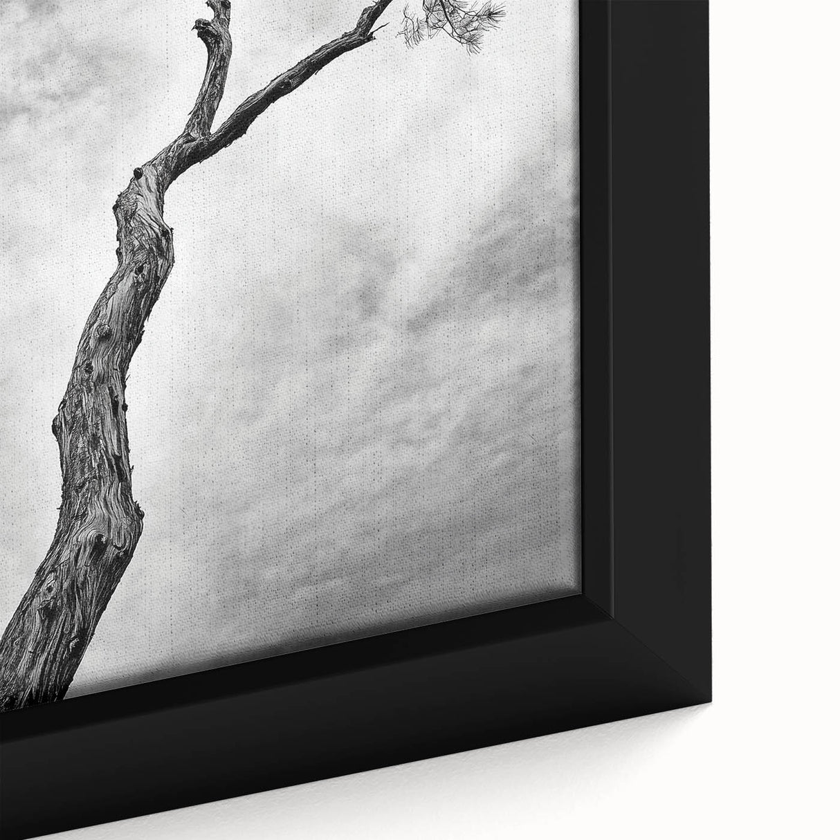 Minimalist Tree Silhouette – Modern Black & White Wall Art
