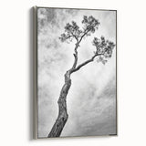 Minimalist Tree Silhouette – Modern Black & White Wall Art
