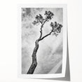Minimalist Tree Silhouette – Modern Black & White Wall Art