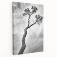 Minimalist Tree Silhouette – Modern Black & White Wall Art