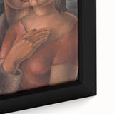 Modern Wall Art - Expressive Portrait of Lovers in Warm Earthy Tones