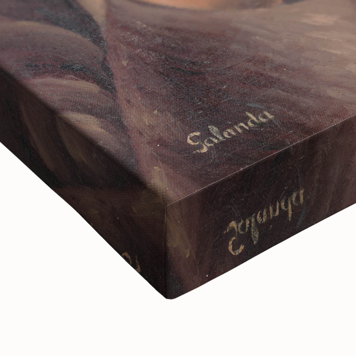 Modern Wall Art - Expressive Portrait of Lovers in Warm Earthy Tones