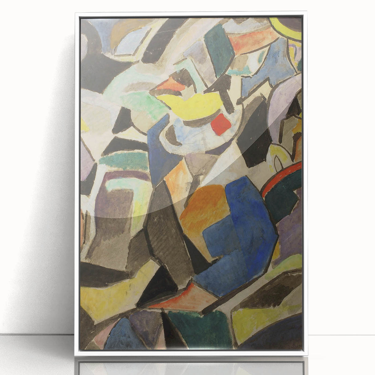 Modern Wall Art - Dynamic Abstract Composition in Bold, Vibrant Colors