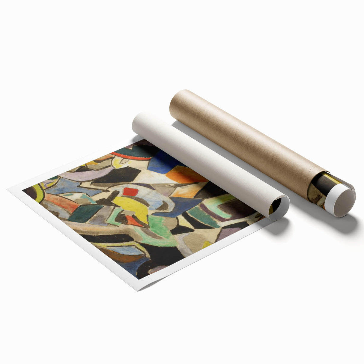 Modern Wall Art - Dynamic Abstract Composition in Bold, Vibrant Colors