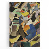 Modern Wall Art - Dynamic Abstract Composition in Bold, Vibrant Colors