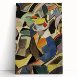 Modern Wall Art - Dynamic Abstract Composition in Bold, Vibrant Colors