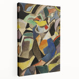 Modern Wall Art - Dynamic Abstract Composition in Bold, Vibrant Colors