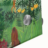 Tropical Forest with Monkeys" Modern Wall Art - Contemporary Jungle Decor