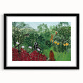 Tropical Forest with Monkeys" Modern Wall Art - Contemporary Jungle Decor