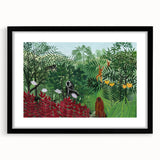 Tropical Forest with Monkeys" Modern Wall Art - Contemporary Jungle Decor