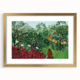 Tropical Forest with Monkeys" Modern Wall Art - Contemporary Jungle Decor