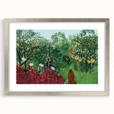 Tropical Forest with Monkeys" Modern Wall Art - Contemporary Jungle Decor