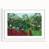 Tropical Forest with Monkeys" Modern Wall Art - Contemporary Jungle Decor