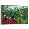 Tropical Forest with Monkeys" Modern Wall Art - Contemporary Jungle Decor