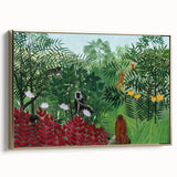 Tropical Forest with Monkeys" Modern Wall Art - Contemporary Jungle Decor