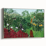 Tropical Forest with Monkeys" Modern Wall Art - Contemporary Jungle Decor