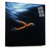 Underwater Drift – Dynamic Abstract Ocean Motion Wall Art Design