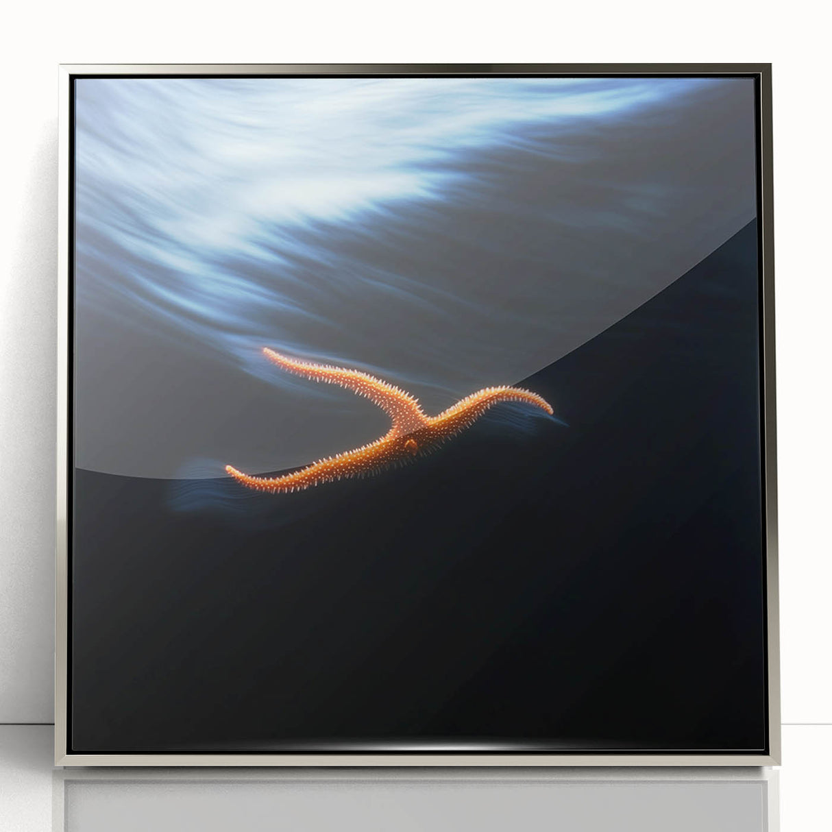 Underwater Drift – Dynamic Abstract Ocean Motion Wall Art Design