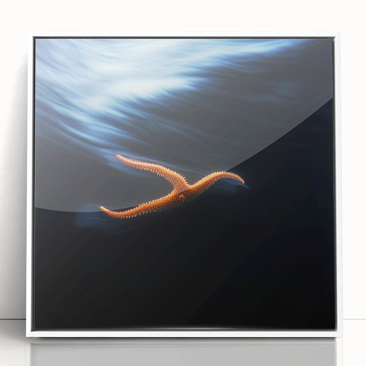 Underwater Drift – Dynamic Abstract Ocean Motion Wall Art Design