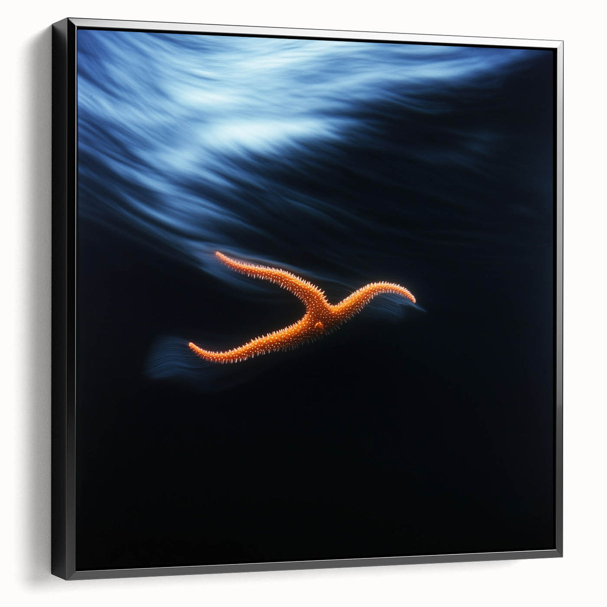 Underwater Drift – Dynamic Abstract Ocean Motion Wall Art Design