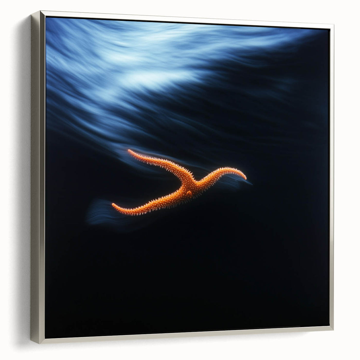 Underwater Drift – Dynamic Abstract Ocean Motion Wall Art Design