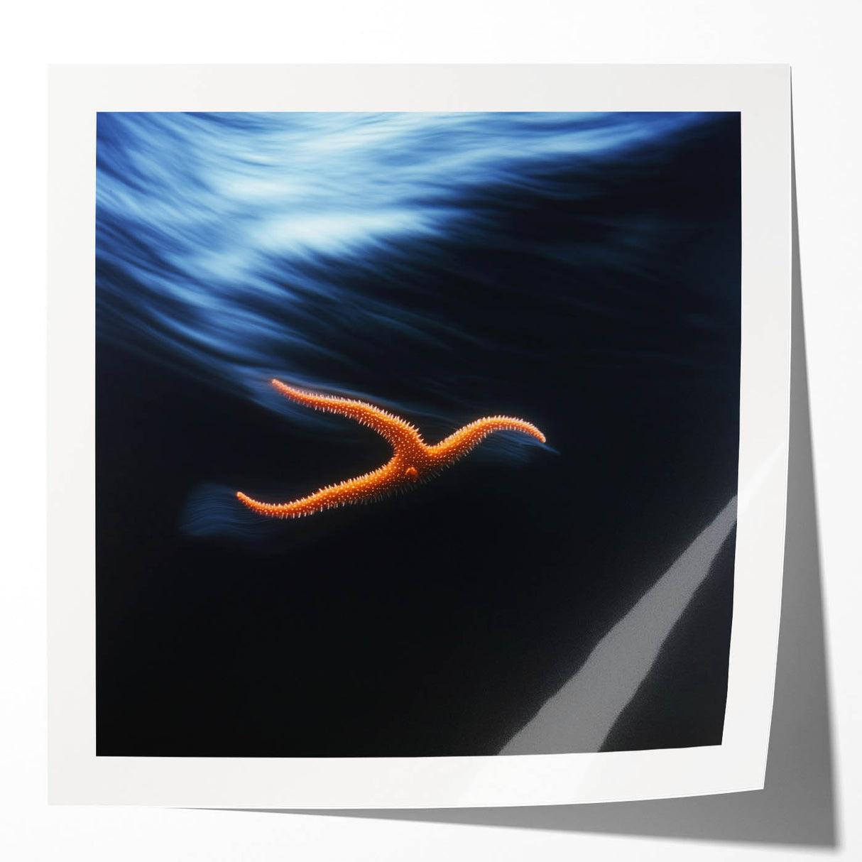 Underwater Drift – Dynamic Abstract Ocean Motion Wall Art Design
