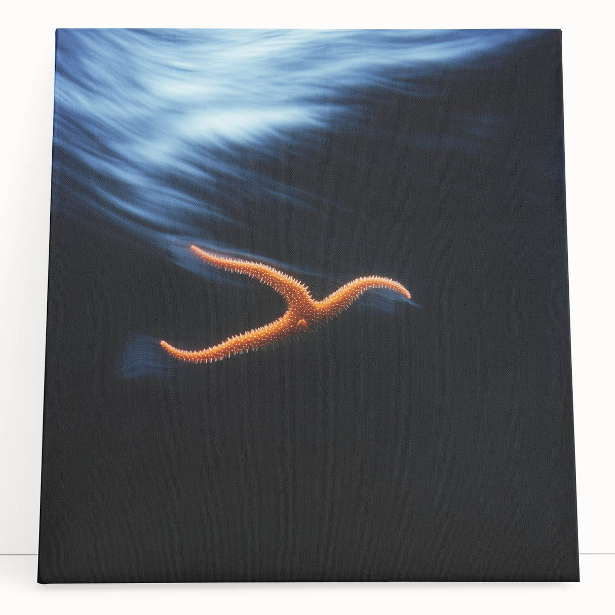 Underwater Drift – Dynamic Abstract Ocean Motion Wall Art Design