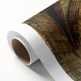 Stunning rolled canvas artwork depicting a vibrant landscape with a castle, showcasing rich colors and intricate details, perfect for home decor.