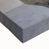 Gold and Gray Bedroom Wall Art – Modern Abstract Canvas Print