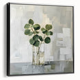 Framed Print for Dining Room - Minimalist Greenery Artwork