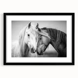 Framed animal artwork with a matte black finish, showcasing a stunning wildlife design. Perfect for home decor, adding elegance and nature-inspired charm to any space.