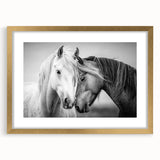 Gold-framed animal art print with a mat, showcasing intricate wildlife illustrations, ideal for enhancing home decor or office spaces with a touch of elegance.